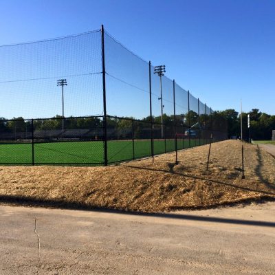 outdoor sports netting at baseball field