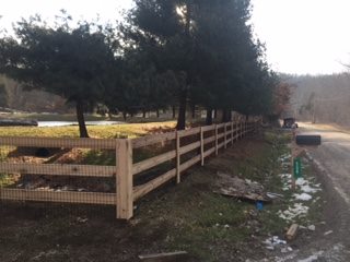 Kentucky board fence installation